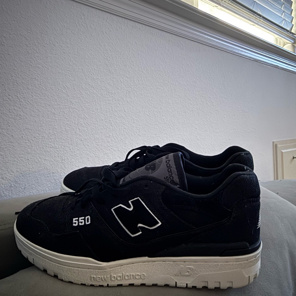 New Balance 550 Black and White Sneakers